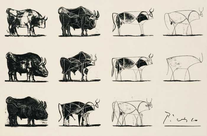 The Bull by Pablo Picasso - A Lesson in Abstraction|400